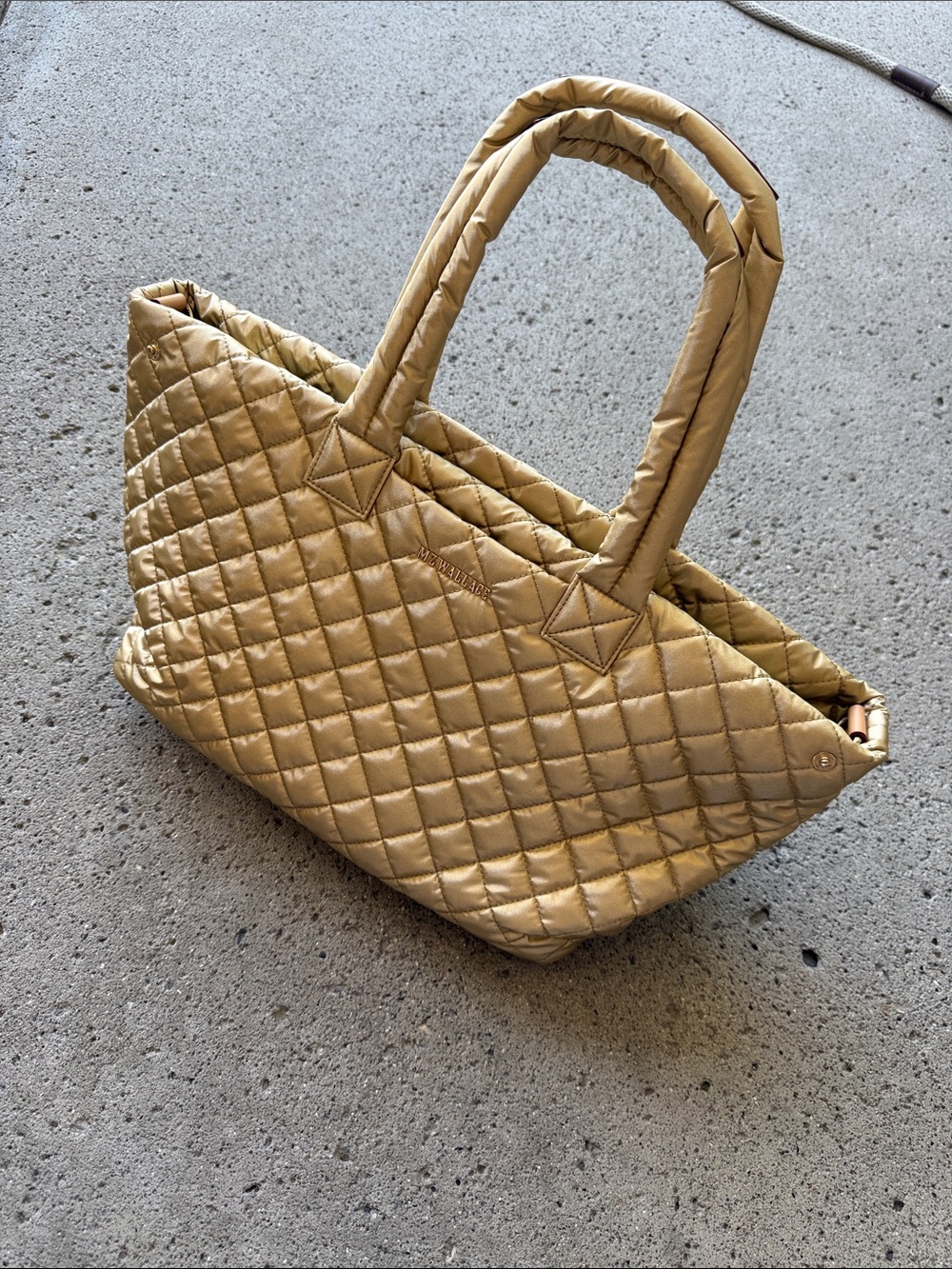 M Z Wallace Quilted Tote Bag in Camel Brown